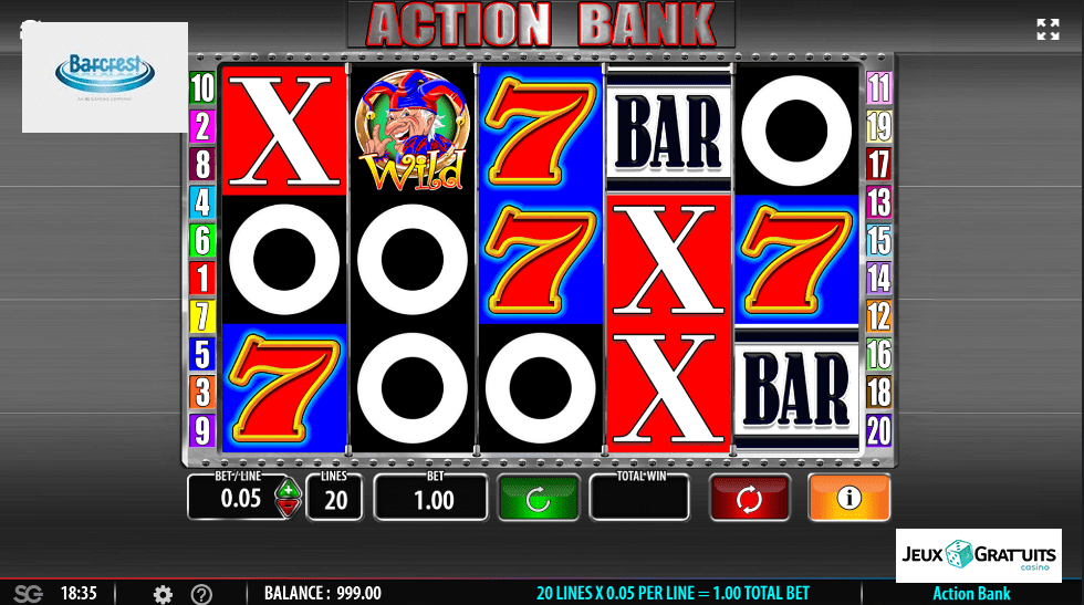 machine à sous Action Bank écran 2