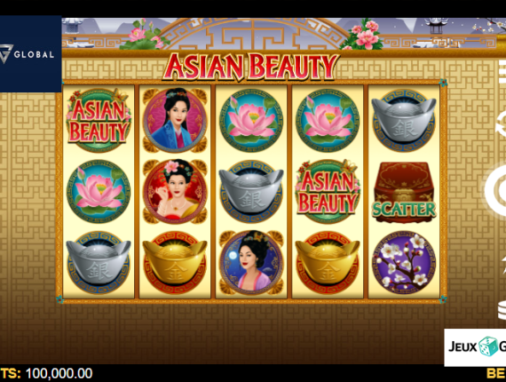 machine à sous Asian Beauty écran 1