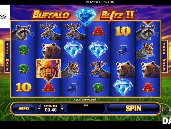machine à sous Buffalo Blitz 2 écran 2