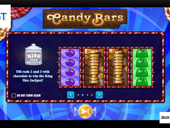 machine à sous Candy Bars écran 1