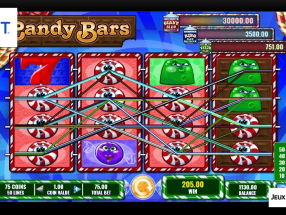 machine à sous Candy Bars écran 4