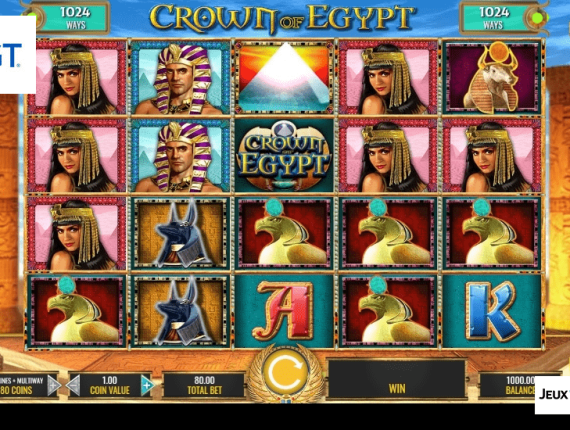 machine à sous Crown of Egypt écran 1