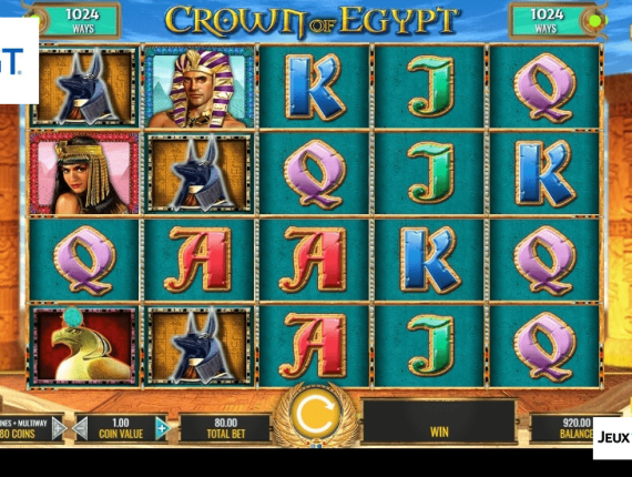 machine à sous Crown of Egypt écran 2