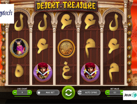 machine à sous Desert Treasure écran 1