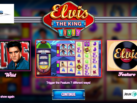 machine à sous Elvis the King écran 1