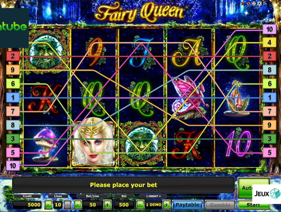 machine à sous Fairy Queen écran 1