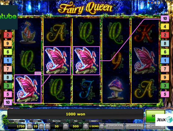 machine à sous Fairy Queen écran 2