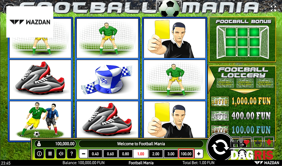 machine à sous Football Mania écran 1