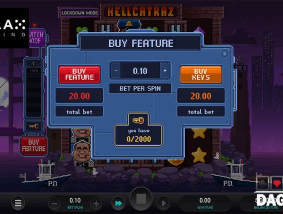 machine à sous Hellcatraz écran 4