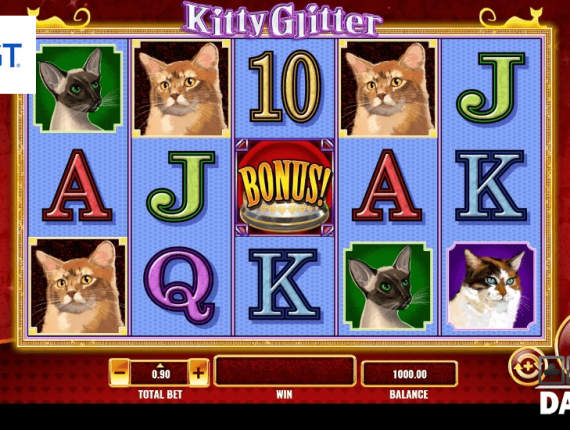 machine à sous Kitty Glitter écran 1