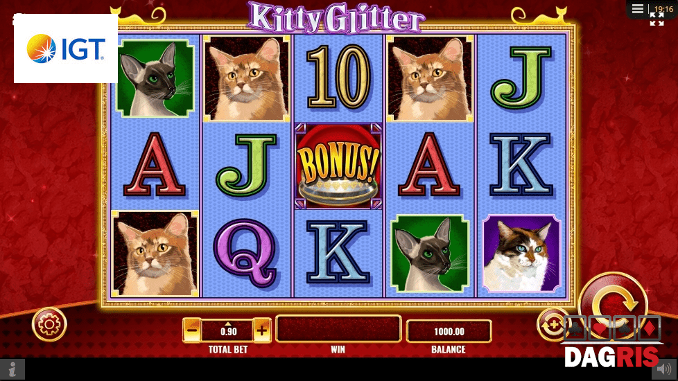 machine à sous Kitty Glitter écran 1