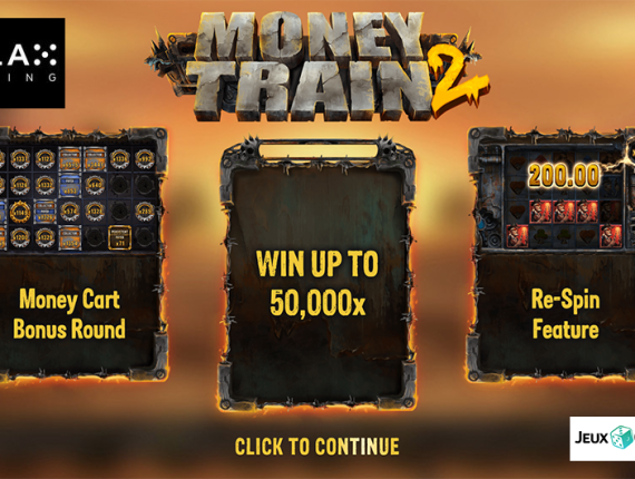 machine à sous Money Train 2 écran 1