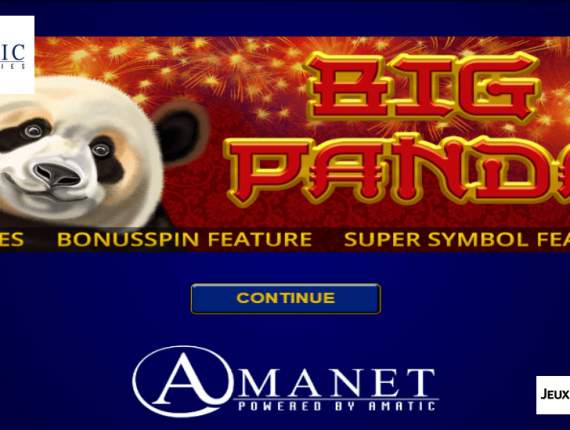 machine à sous Panda écran 1