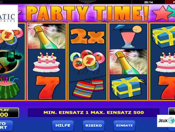 machine à sous Party Time écran 2