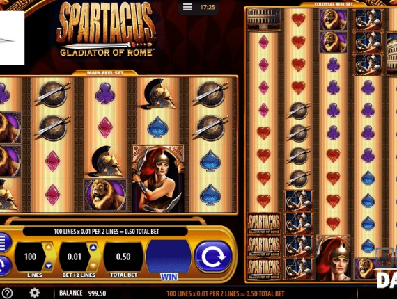 machine à sous Spartacus écran 2