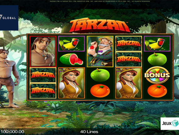 machine à sous Tarzan écran 1