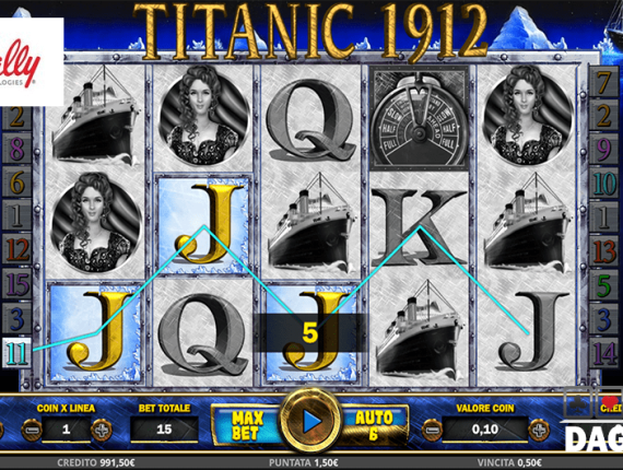 machine à sous Titanic écran 2