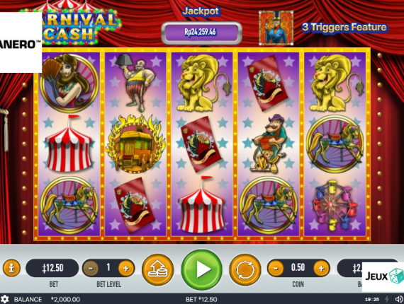 machine à sous Carnival Cash écran 1