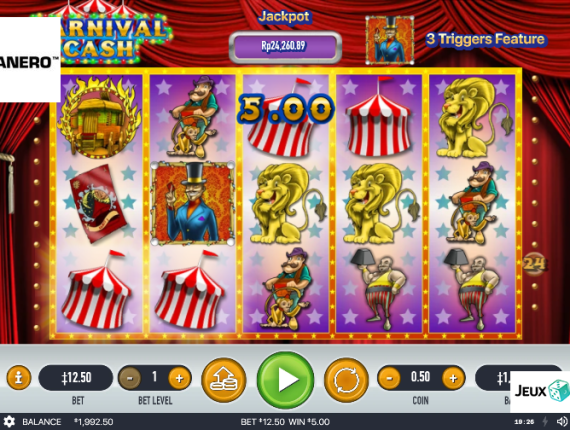 machine à sous Carnival Cash écran 2