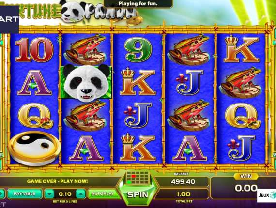 machine à sous Fortune Panda écran 2