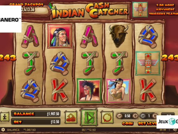 machine à sous Indian Cash Catcher écran 2