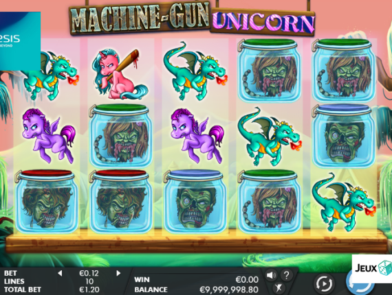 machine à sous Machine Gun Unicorn écran 2