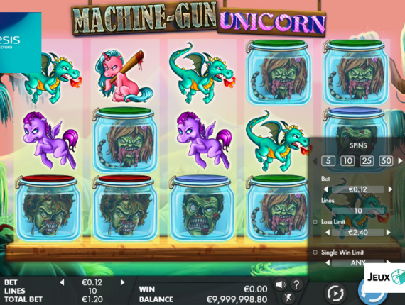 machine à sous Machine Gun Unicorn écran 4