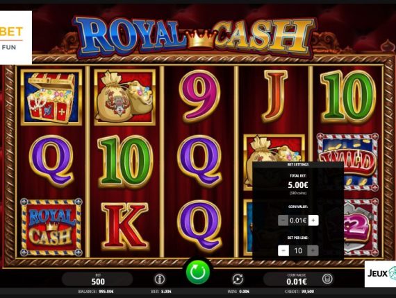 machine à sous Royal Cash écran 3