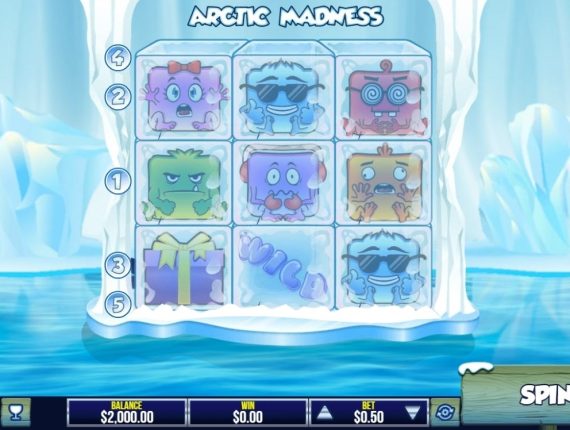 machine à sous Arctic Treasure écran 1