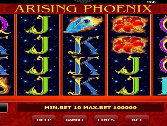 machine à sous Arising Phoenix écran 2