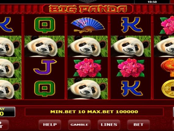 machine à sous Big Panda écran 1