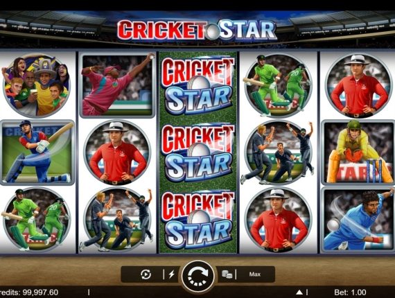 machine à sous Cricket Star écran 2