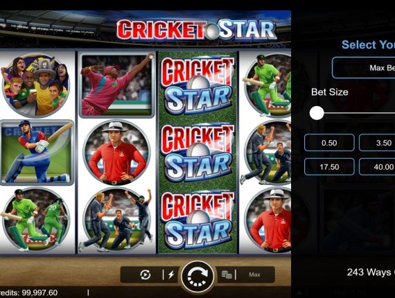 machine à sous Cricket Star écran 4