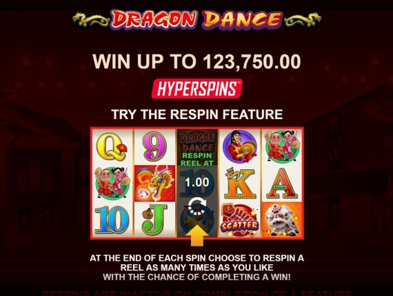 machine à sous Dragon Dance écran 3