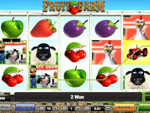 machine à sous Fruit Farm écran 2