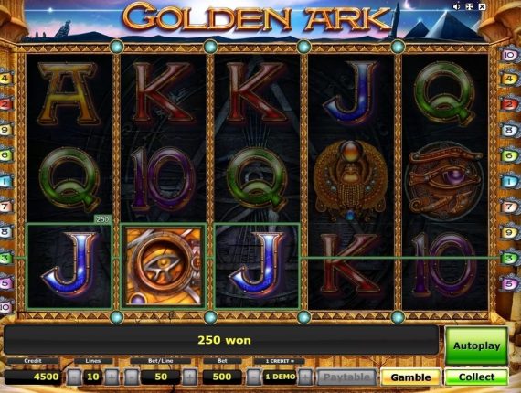 machine à sous Golden Ark écran 2
