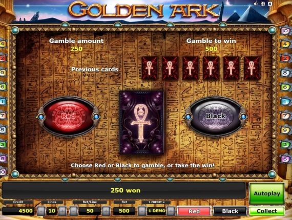 machine à sous Golden Ark écran 3