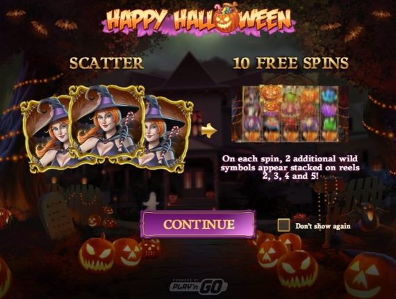 machine à sous Happy Halloween écran 1