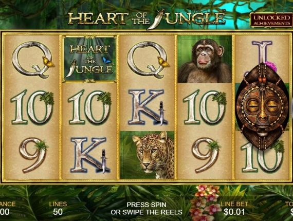 machine à sous Heart of the Jungle écran 1