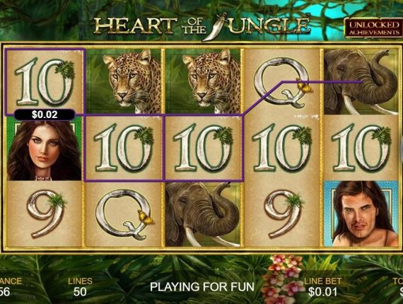 machine à sous Heart of the Jungle écran 2