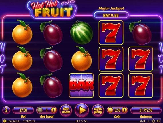machine à sous Hot Hot Fruit écran 2