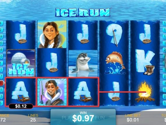 machine à sous Ice Run écran 2