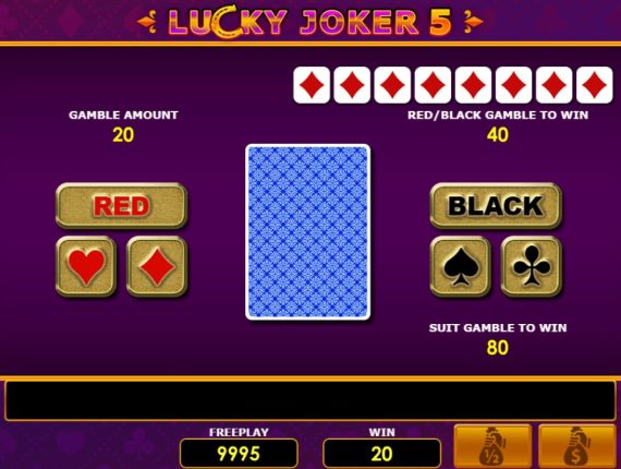 machine à sous Lucky Joker 5 écran 3