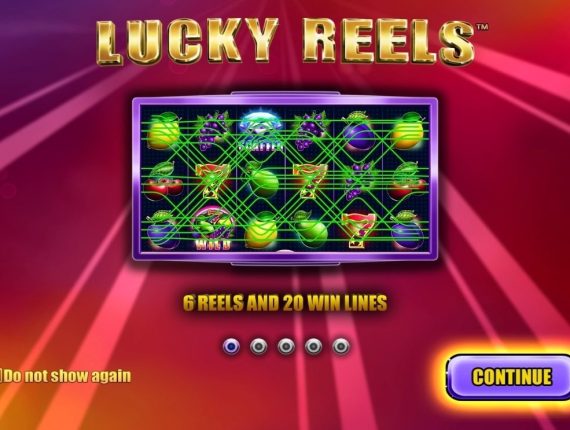 machine à sous Lucky Reels écran 1