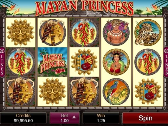 machine à sous Mayan Princess écran 2