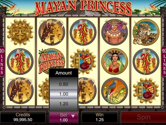 machine à sous Mayan Princess écran 4