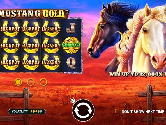 machine à sous Mustang Gold écran 1