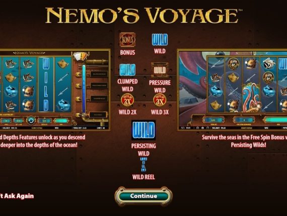 machine à sous Nemos Voyage écran 1