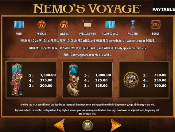 machine à sous Nemos Voyage écran 3