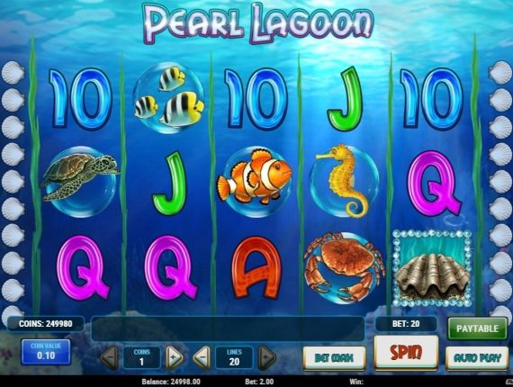 machine à sous Pearl Lagoon écran 2